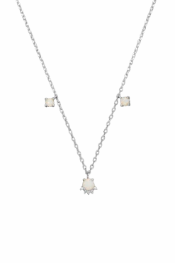 Opal Hope Necklace Silver