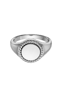 Twista Signet Ring Silver
