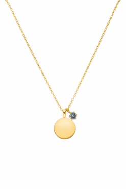 Birthstone December Necklace 14K Gold Plated