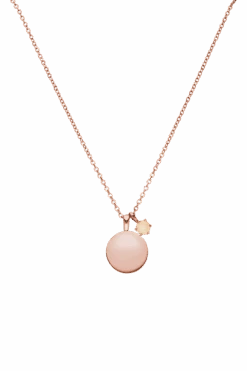 Birthstone June Necklace 14K Rose Gold Plated