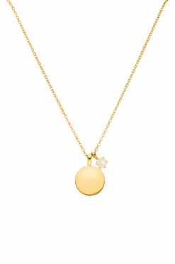 Birthstone October Necklace 14K Gold Plated