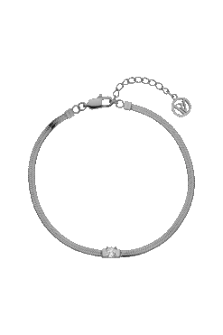 Brilliant Sleek Bracelet Silver