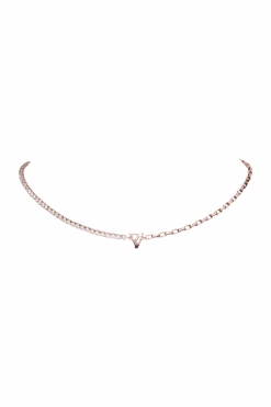 PV Tennis & Chain Necklace Champagne