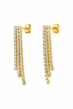 Brilliant Earrings 14K Gold Plated