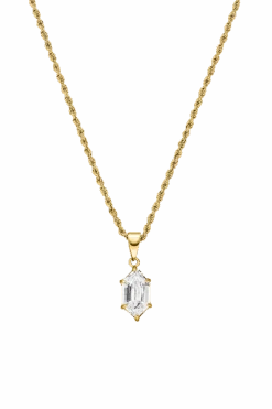 Brilliant Rope Necklace 14K Gold Plated