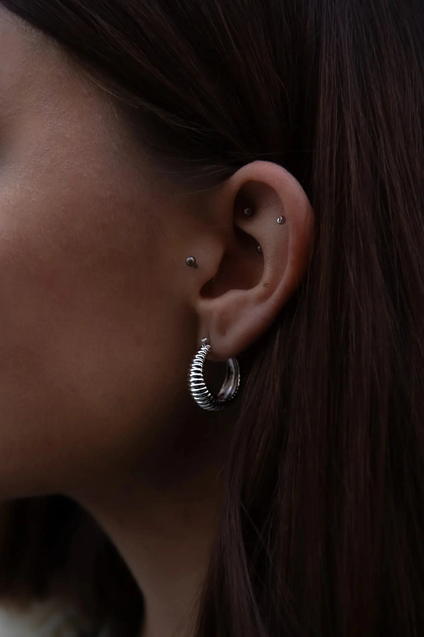 Avenue Structure Hoops Silver – Bild 2