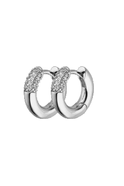 Éclat Hoops Small Silver