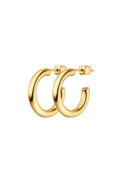 Léa Hoops Small 14K Gold Plated