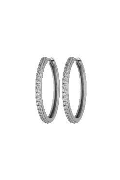 Allira Hoops Medium Silver