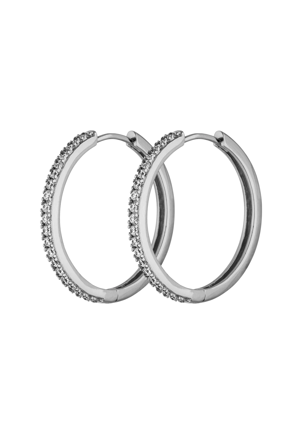 Allira Hoops Large Silver – Bild 3