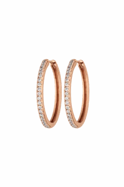 Allira Hoops Medium 18K Rose Gold Plated