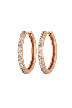 Allira Hoops Large 18K Rose Gold Plated