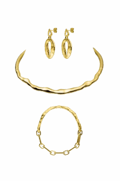 Molten Choker Set Gold