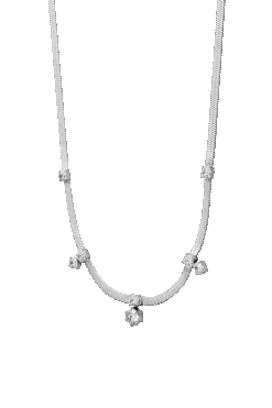 Sparkle Sleek Necklace Silver