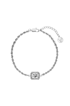 Pavé Emerald Bracelet Silver