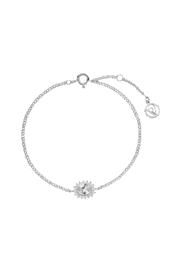 Sparkle Oval Bracelet Silver