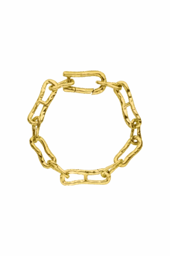 Molten Chunky Bracelet 14K Gold Plated