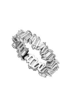 Baguette Ring Silver