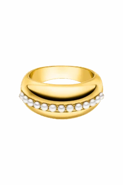 Pearl Ring 14K Gold Plated