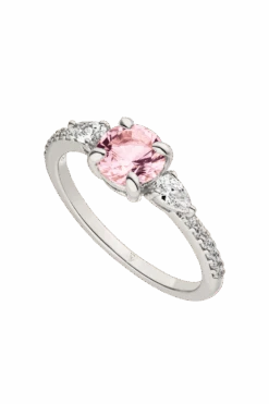 Iconic Sparkle Ring Pink Silver