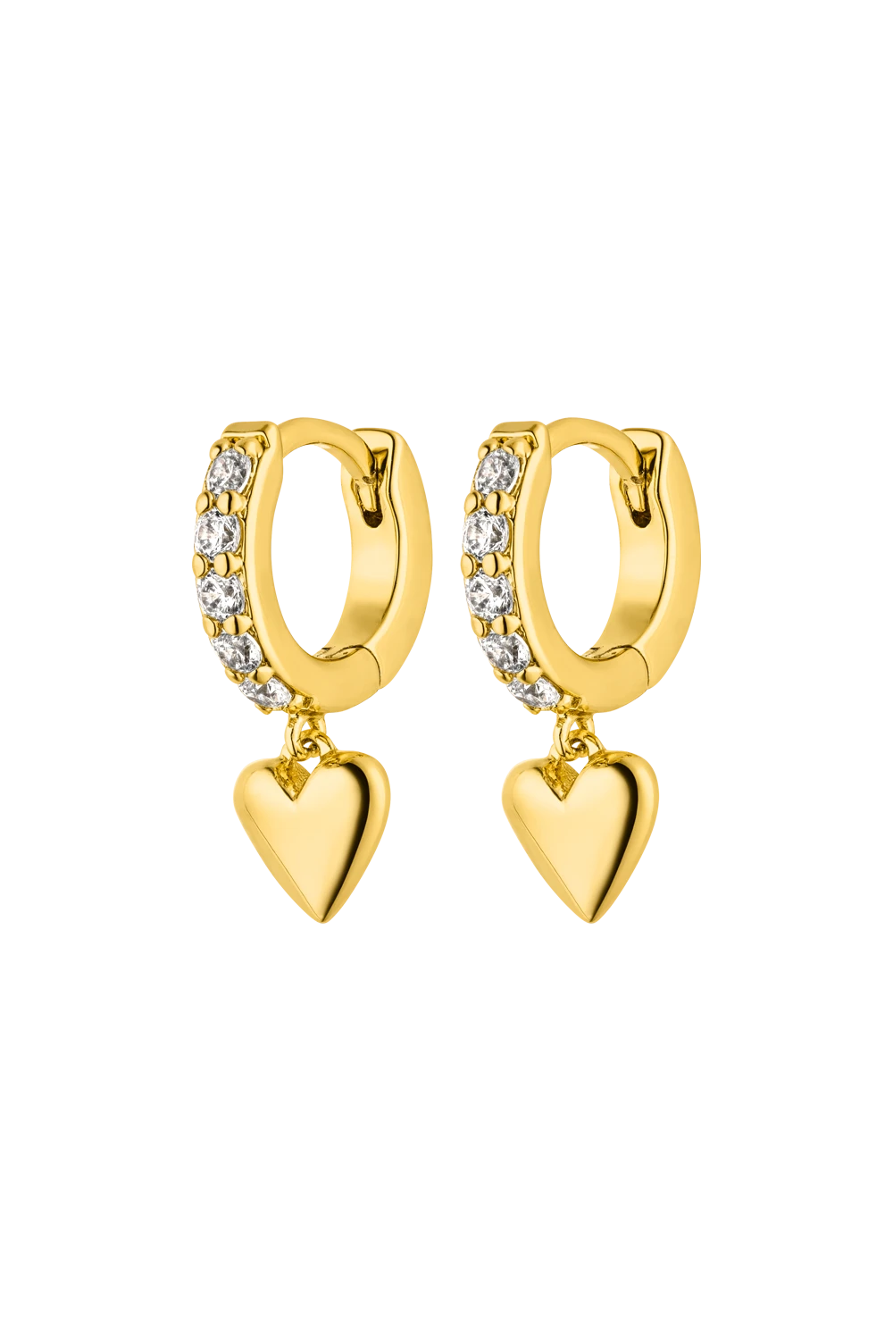 Heart Huggies 14K Gold Plated
