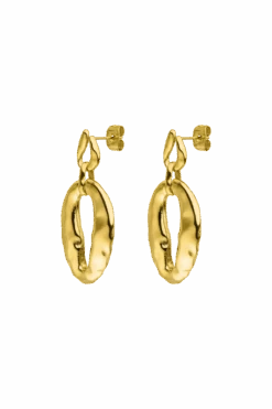 Molten Statement Earring 14K Gold Plated