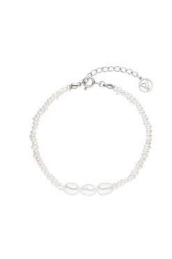 Freshwater Pearl Bracelet Silver