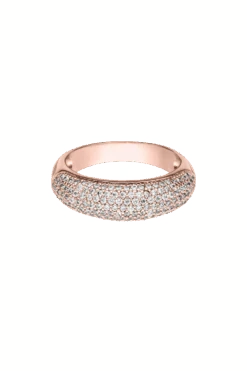 Pavé Dome Ring Rose Gold