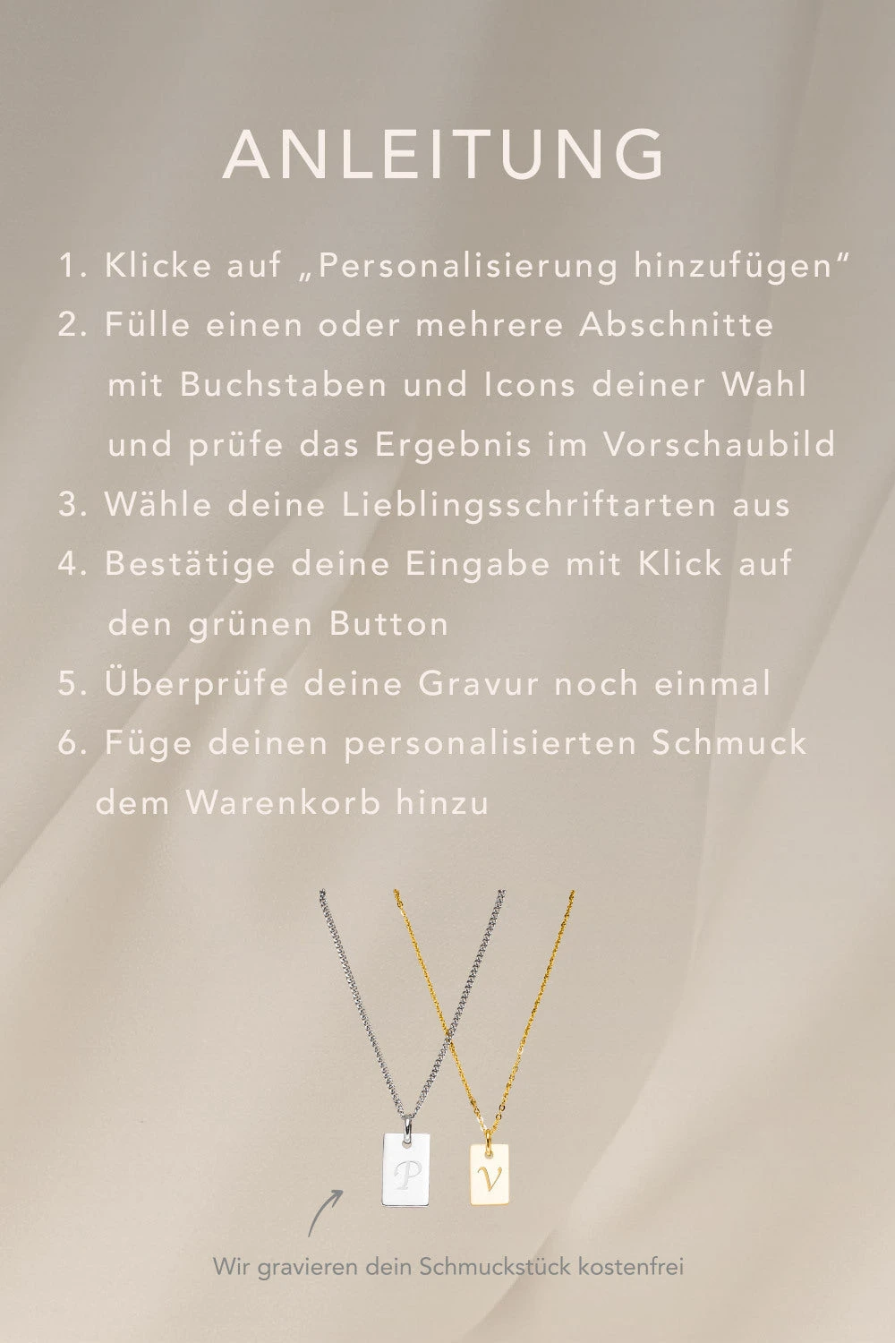 Birthstone October Necklace 14K Rose Gold Plated – Bild 5