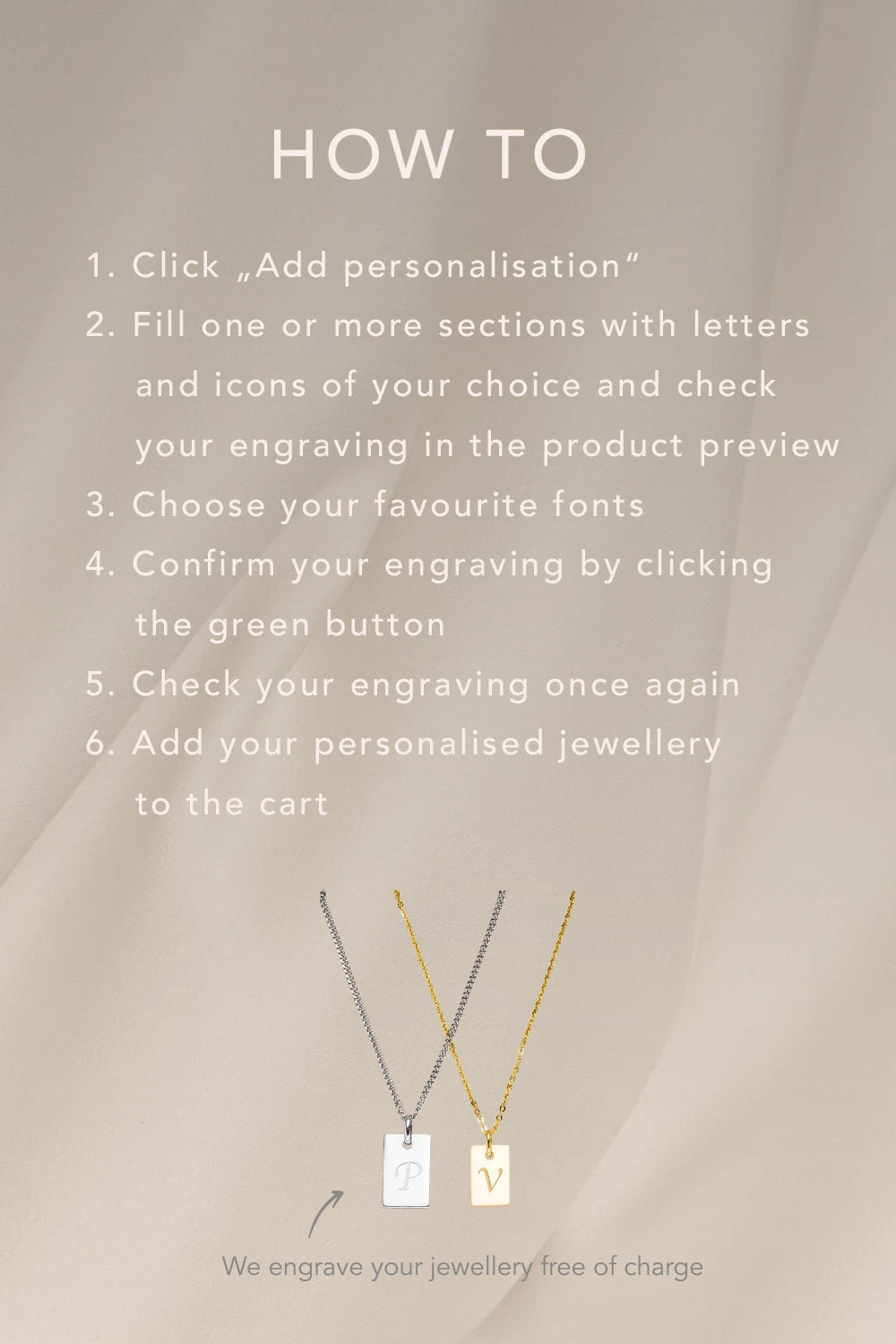 Birthstone January Necklace 14K Gold Plated – Bild 7