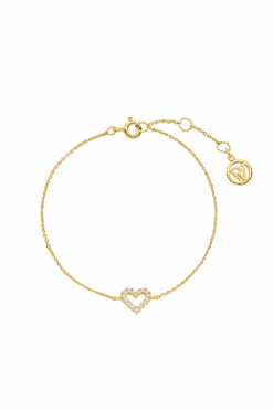 Radiant Heart Bracelet 14K Gold Plated