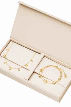 Shining Heart Gift Box 14K Gold Plated