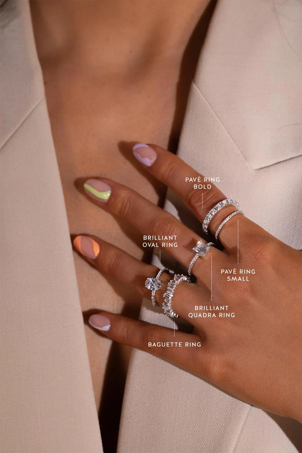 Baguette Ring Silver – Bild 3