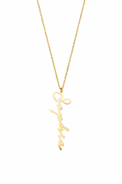 Name Necklace Vertical