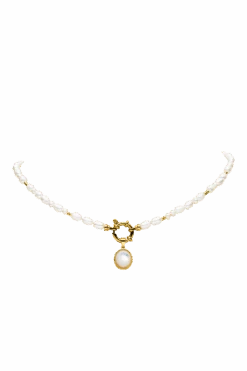 Amalfi Pearl Necklace 14K Gold Plated