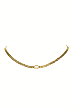 Amalfi Mesh Necklace 14K Gold Plated