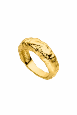 Amalfi Molten Ring 14K Gold Plated