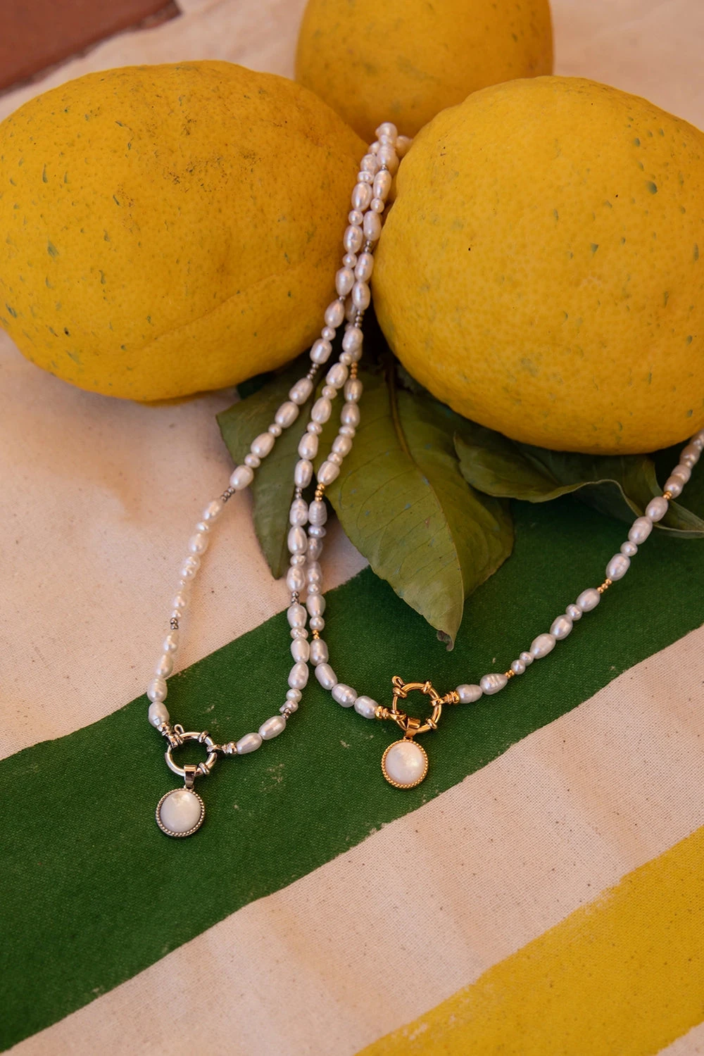 Amalfi Pearl Necklace 14K Gold Plated – Bild 4