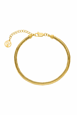 Avenue Snake Bracelet 14K Gold Plated