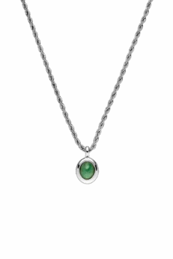 Aventurine Necklace Silver