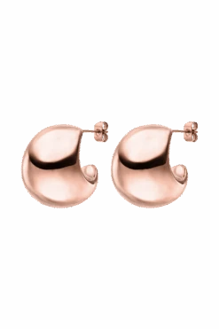 Avenue Chunky Hoops 14 K Rose Gold Plated