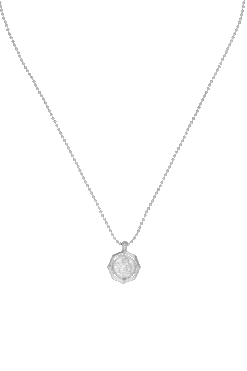 Angel Coin Necklace Silver