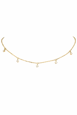 Sparkling Choker 14K Gold Plated