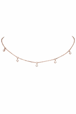 Sparkling Choker 14K Rose Gold Plated