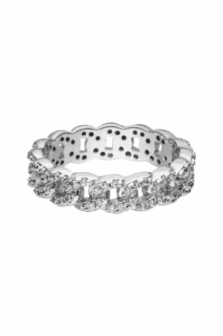 Éclat Curb Chain Ring Silver