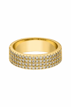 Éclat Pavé Ring 14K Gold Plated