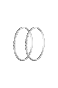 Allira Hoops Extra Large Silver