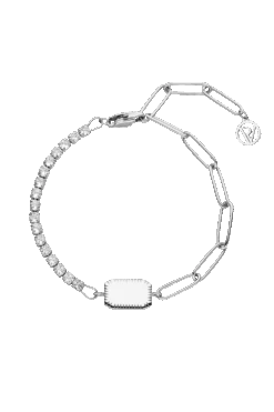 Sparkling Link Bracelet Silver