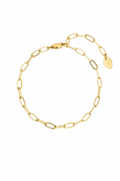 Bicycle Chain Bracelet 14K Gold Plated
