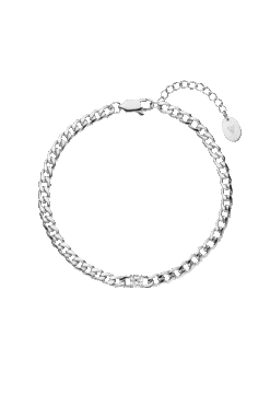 Brilliant Curb Bracelet Silver